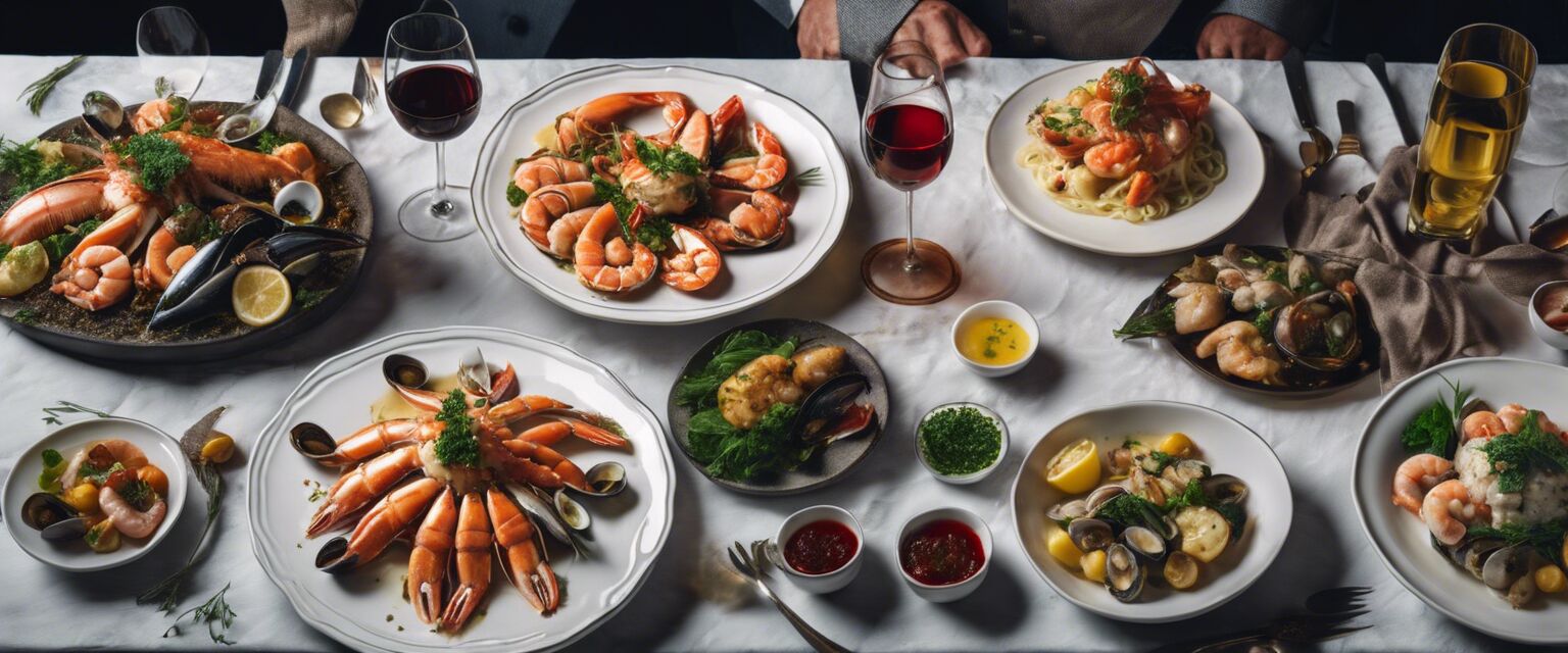 Italian seafood and wine pairing